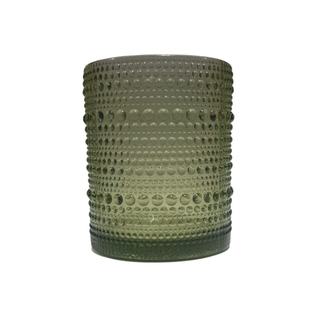 Bicchiere Vetro Singolo Acqua Perla Verde ml.300