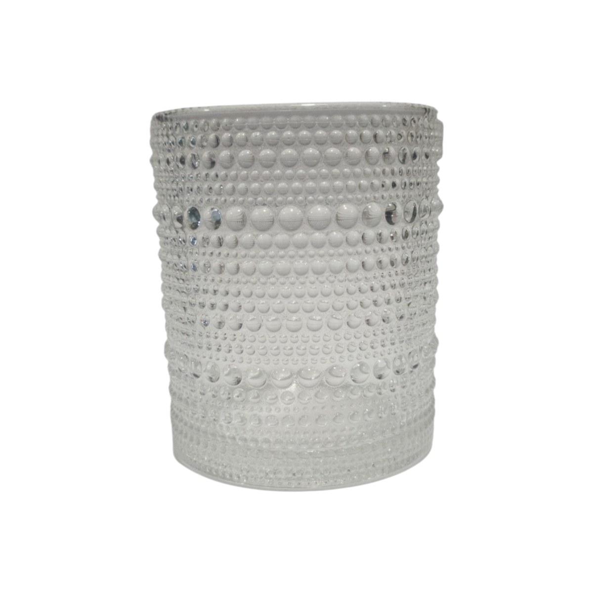 Bicchiere Vetro Singolo Acqua Perla Trasparente ml.300