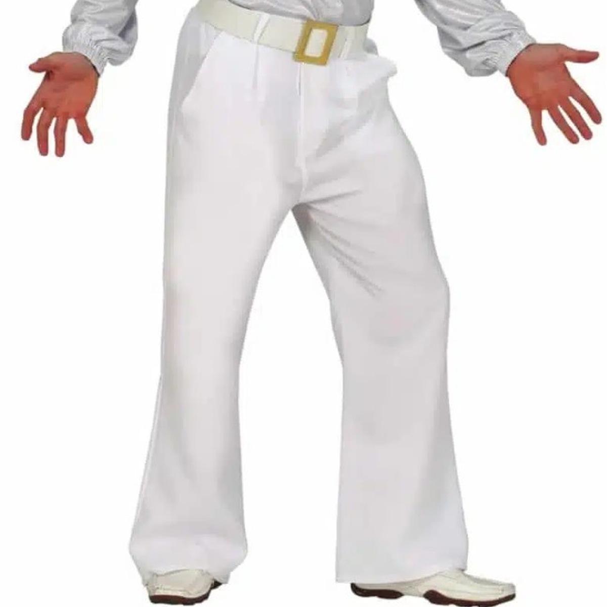 Pantaloni Anni '70/'80 Bianco Uomo