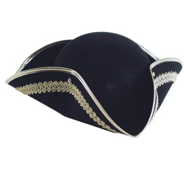 Cappello Pirata Tricorno Nero |Carnival Toys