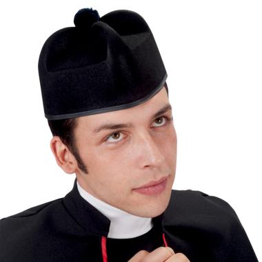 Cappello Prete Papalina Nera |Carnival Toys