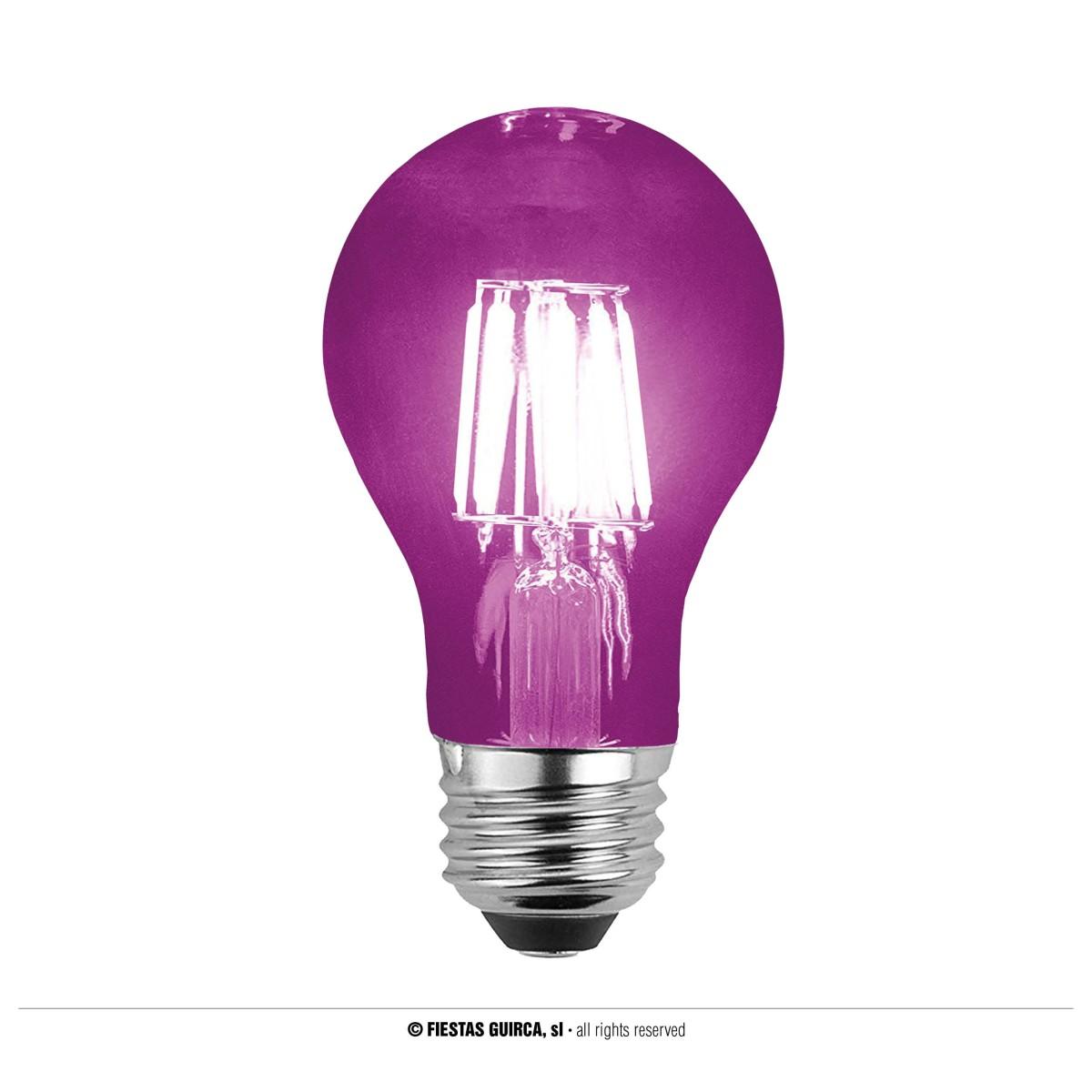 Lampadina e27 led modello w viola