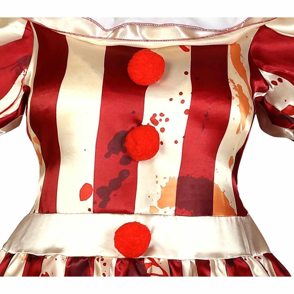 Costume clown modello a strisce