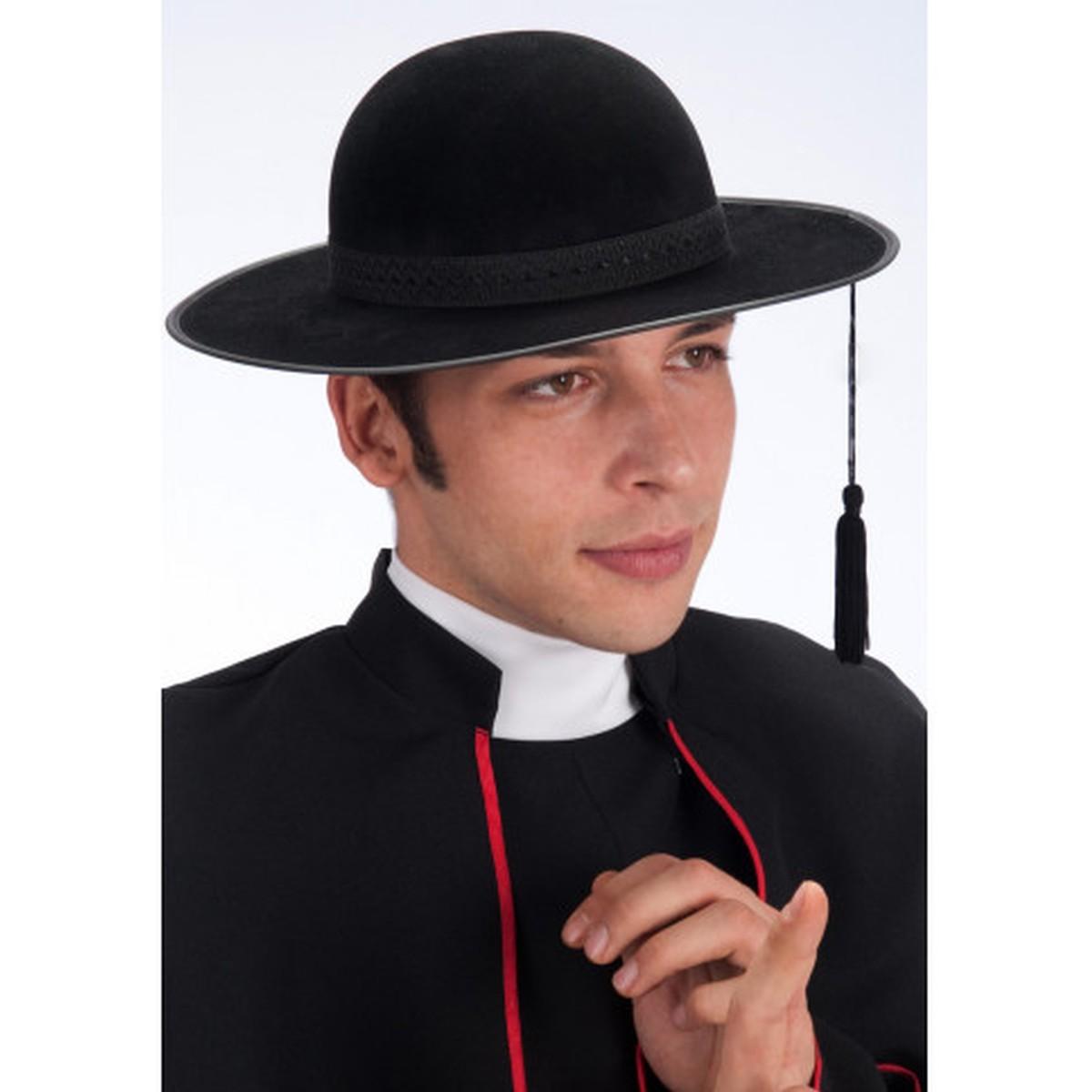 Cappello Prete Feltro Nero |Carnival Toys