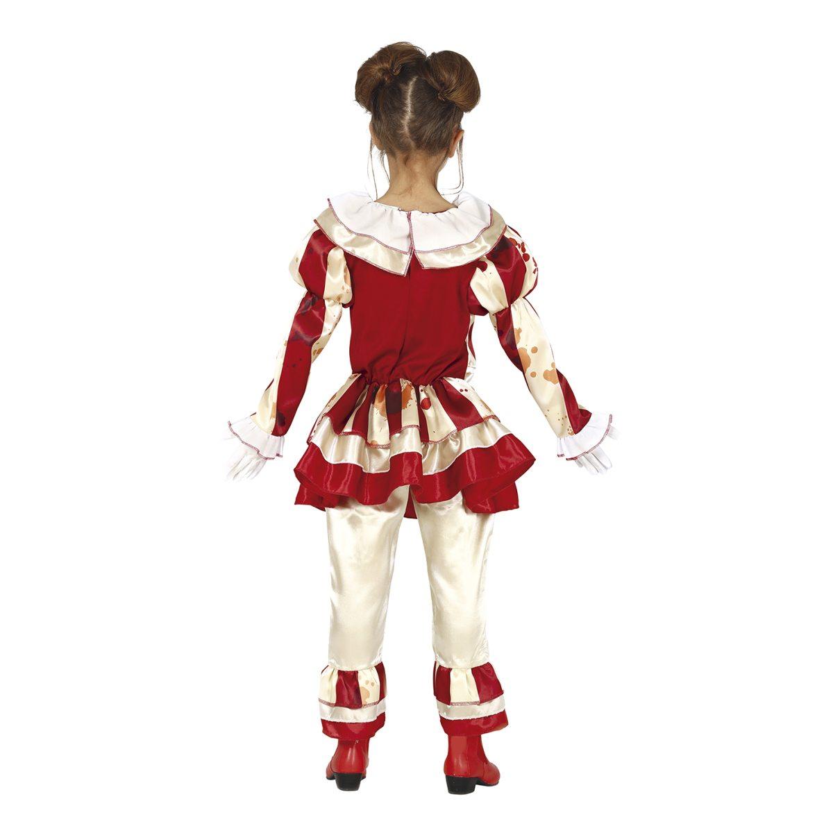 Costume clown modello a strisce