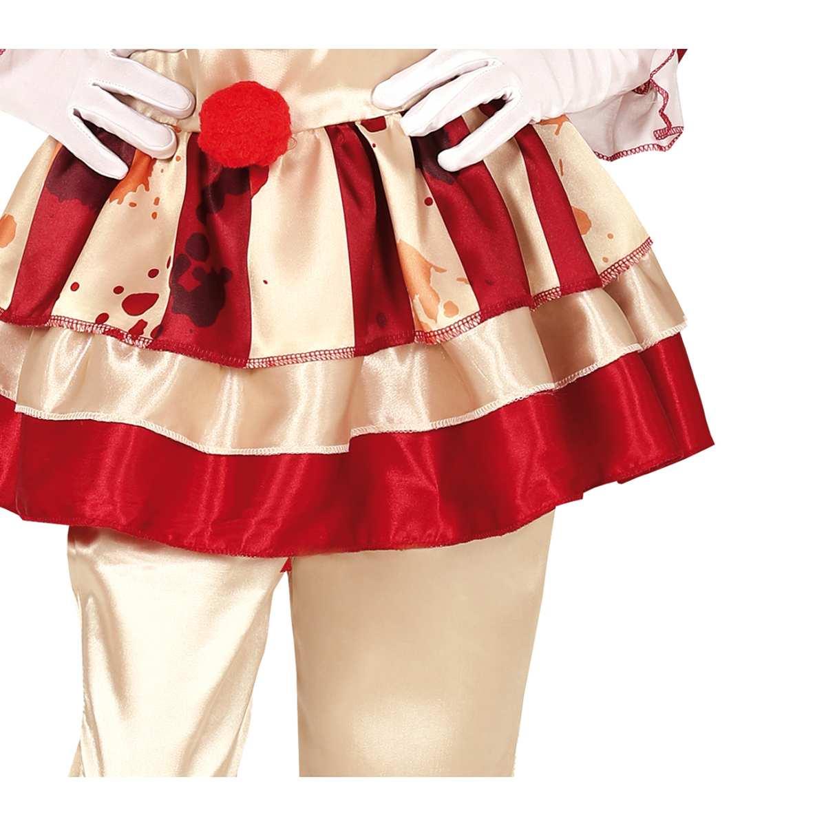 Costume clown modello a strisce