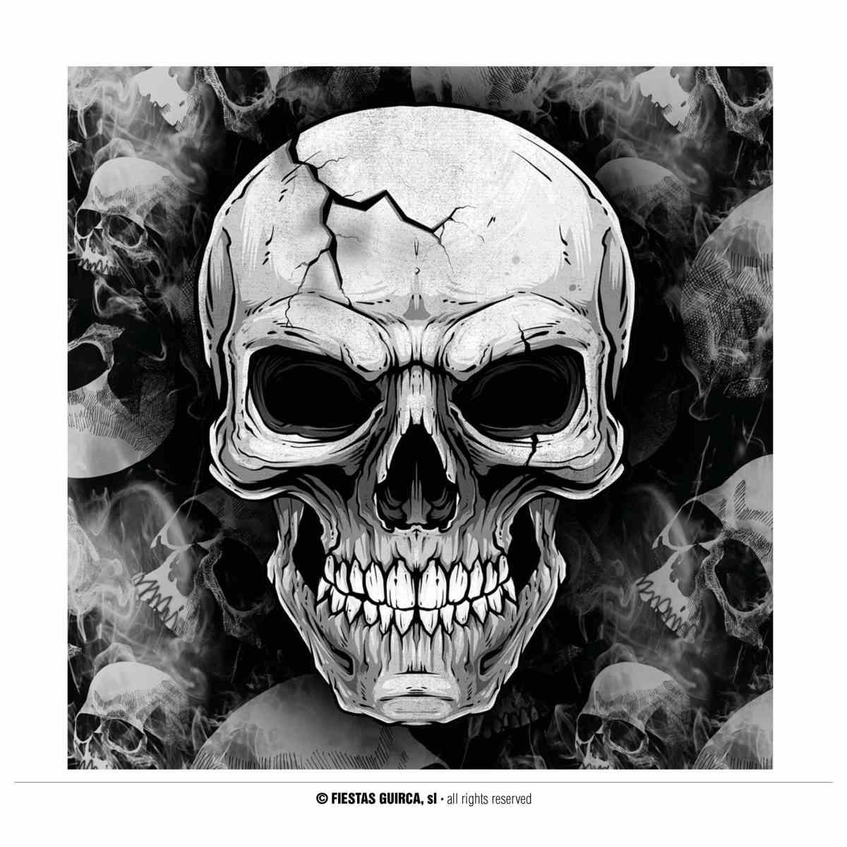 Tovagliolo Halloween Teschio 20 pz.