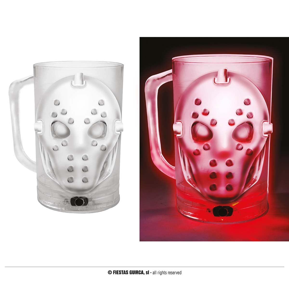 Bicchiere Halloween PVC Assassino Luci