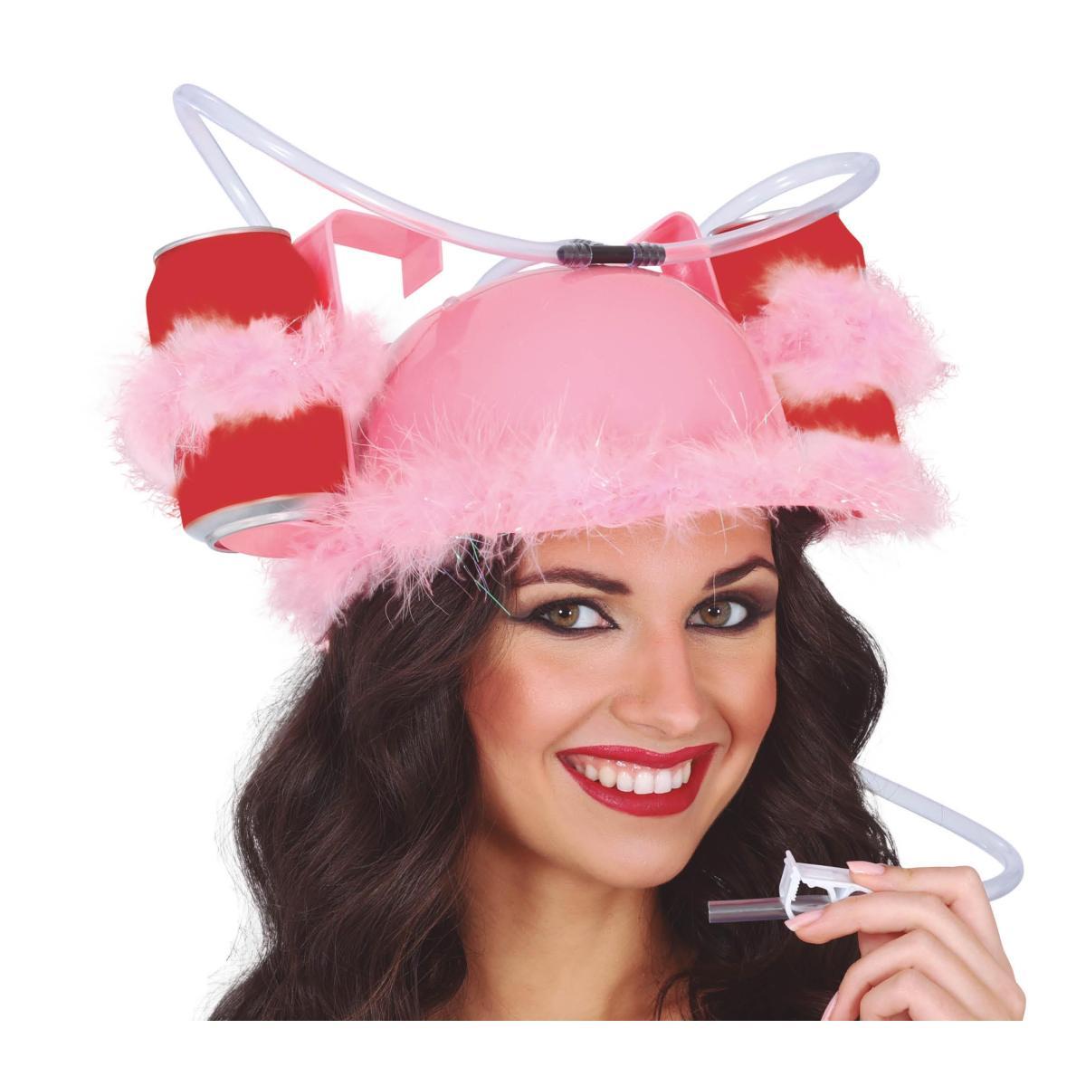 Casco portabibite marabout rosa