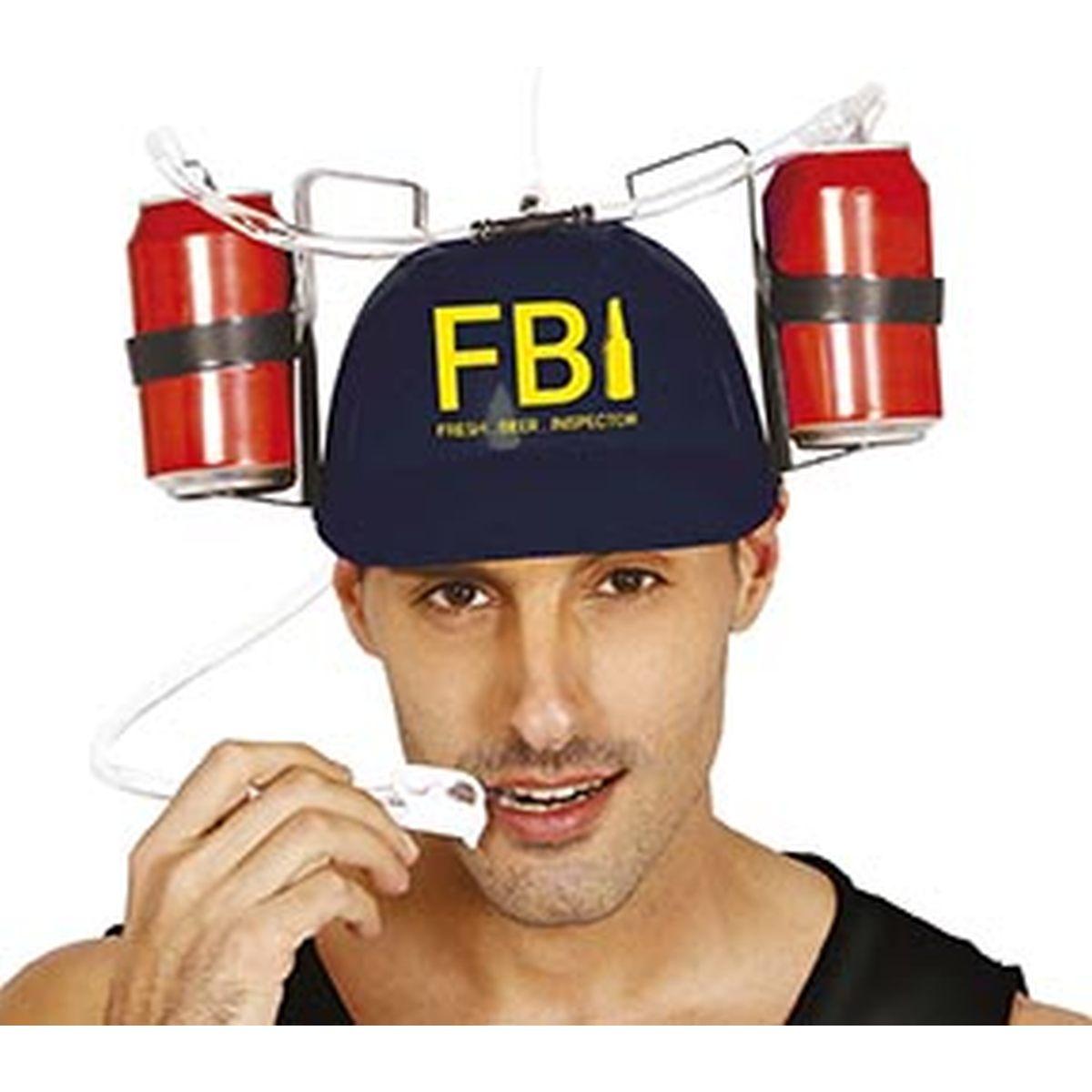 Casco portabibite nero fbi