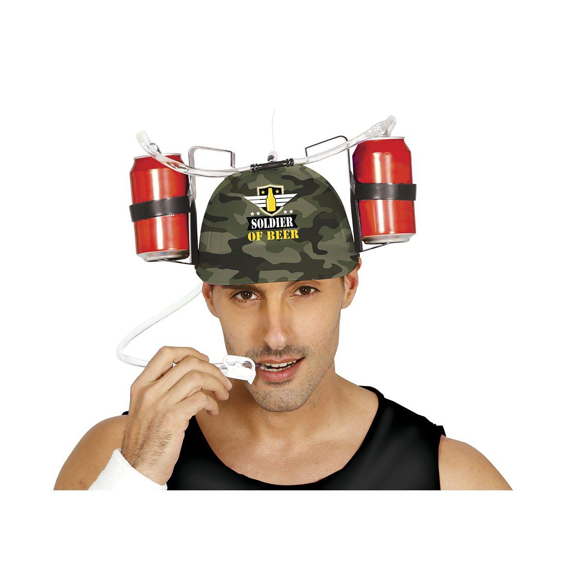 Casco portabibite militare