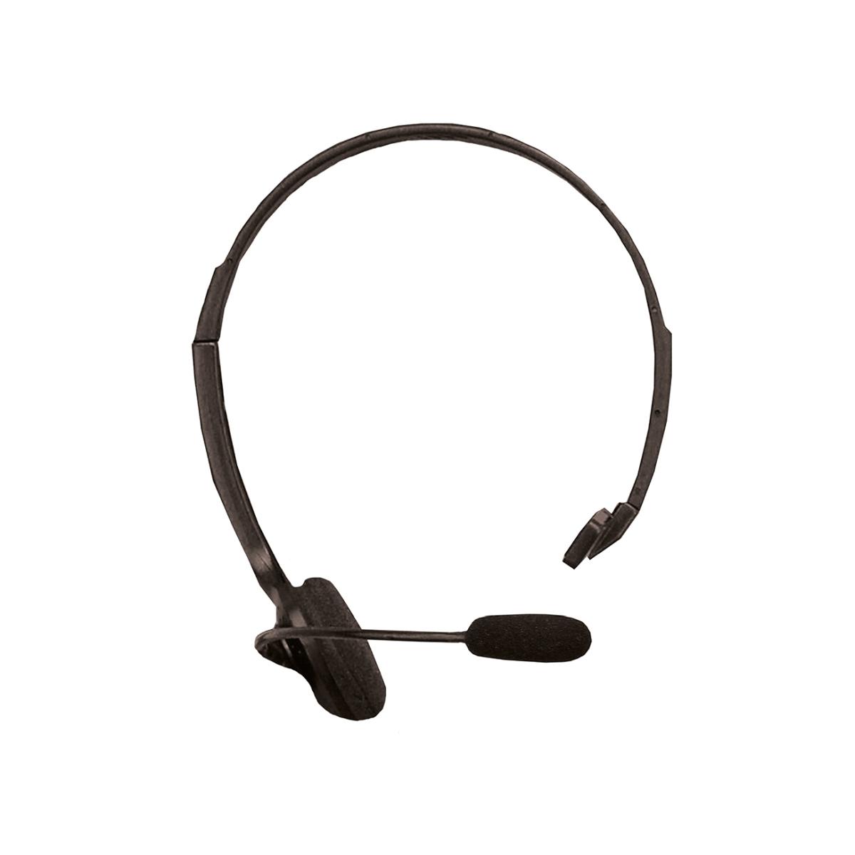 Auricolare microfono nero pvc