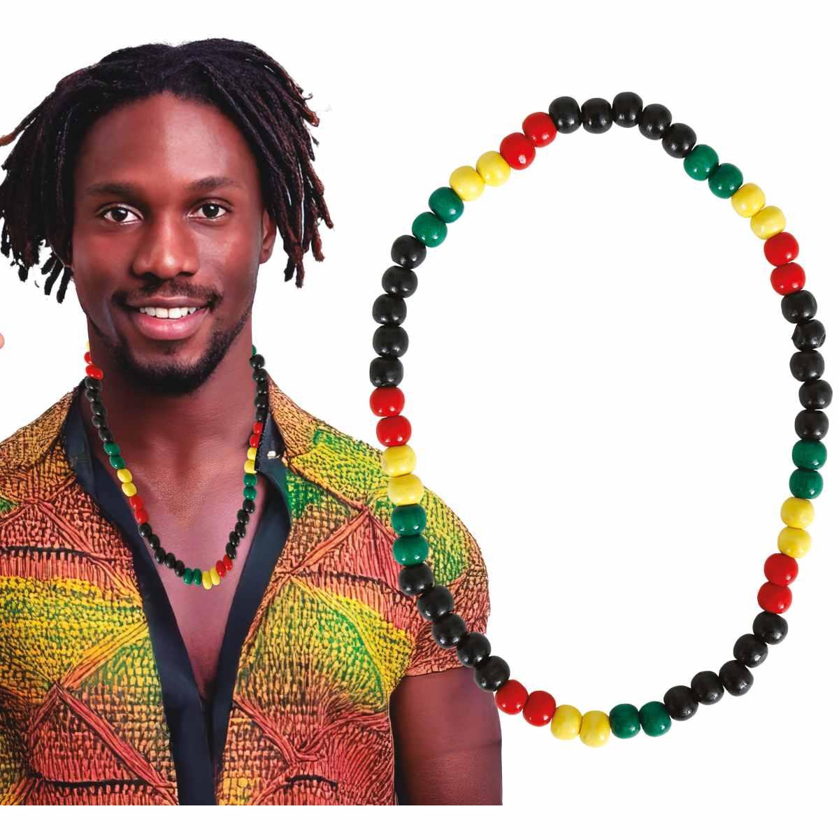 Collana legno rasta