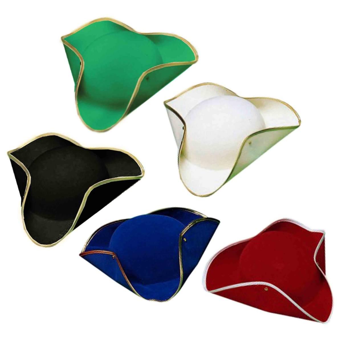 Cappello Piarata Tricorno Color 5 Colori |Carnival Toys