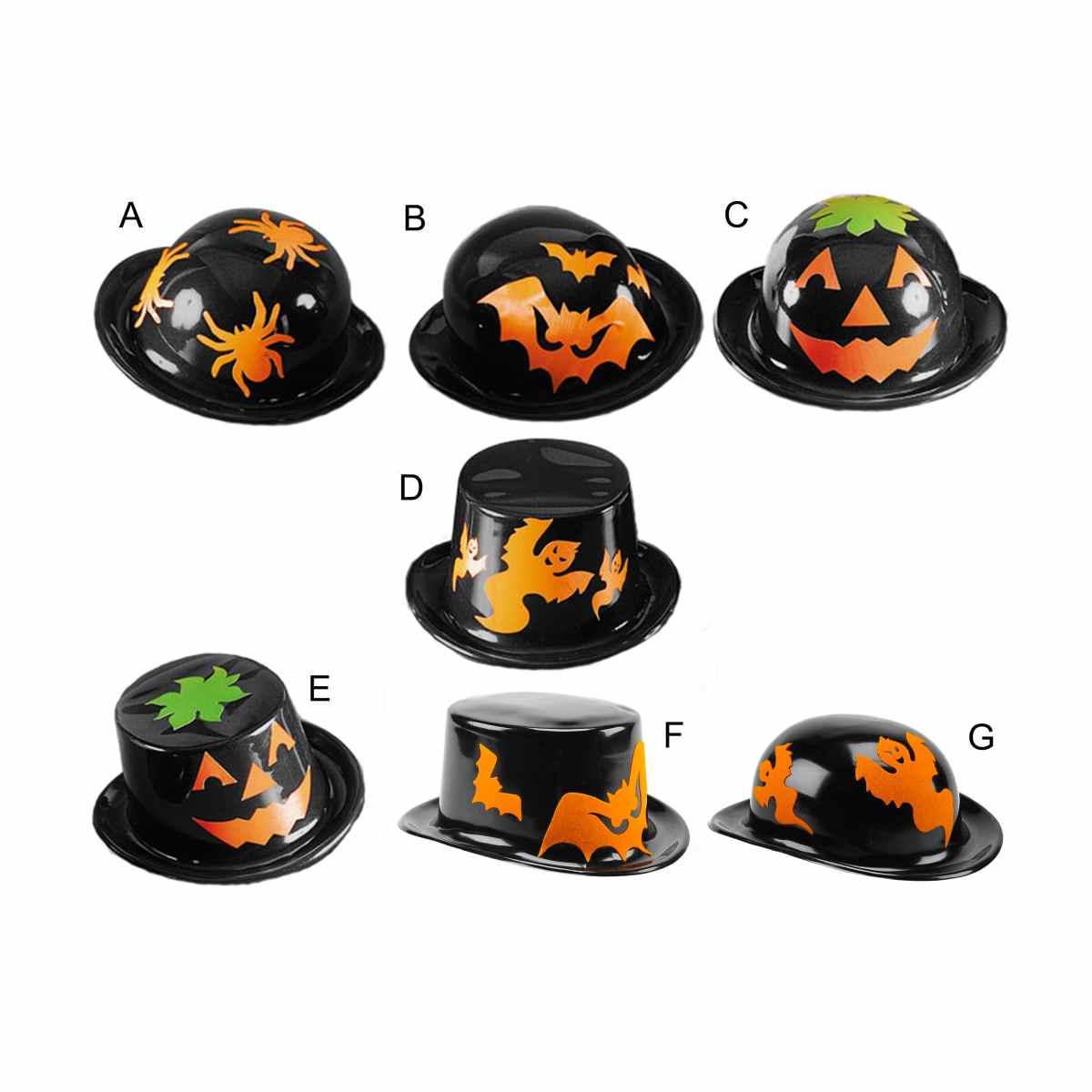 Cappello Cilindro Halloween Nero 7 Modelli |Carnival Toys