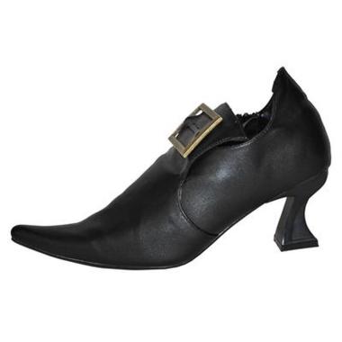 Scarpe strega nere similpelle fibbia