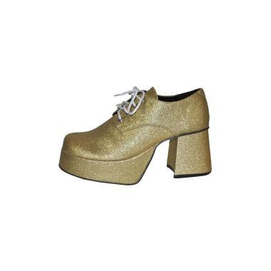Scarpe disco oro glitter
