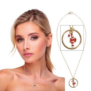 Collana natale candy metallo