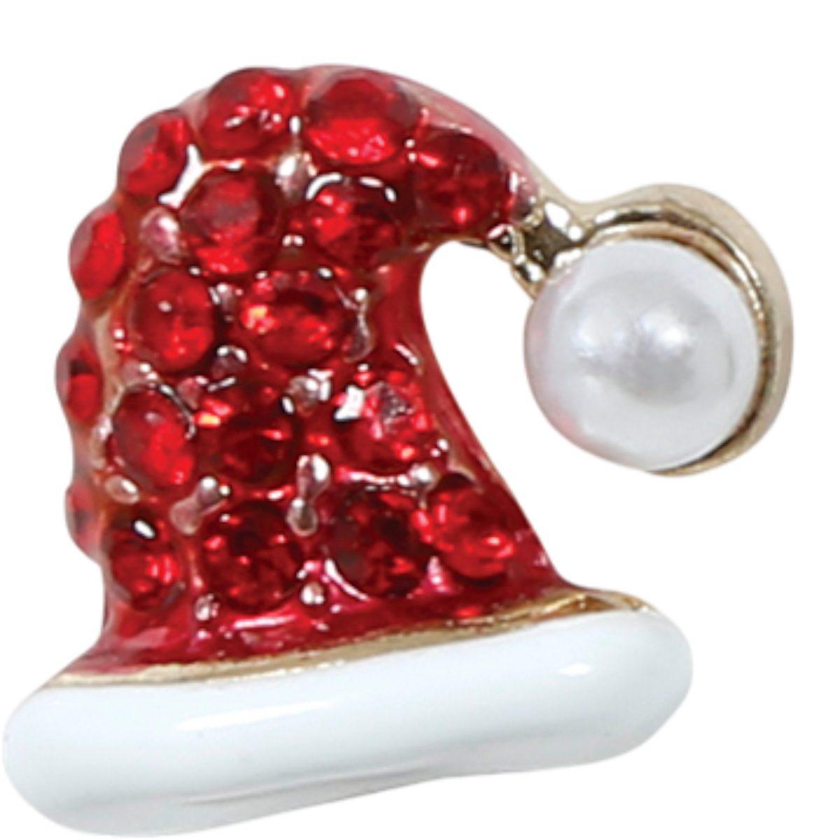 Orecchini cappello calzini natale metallo