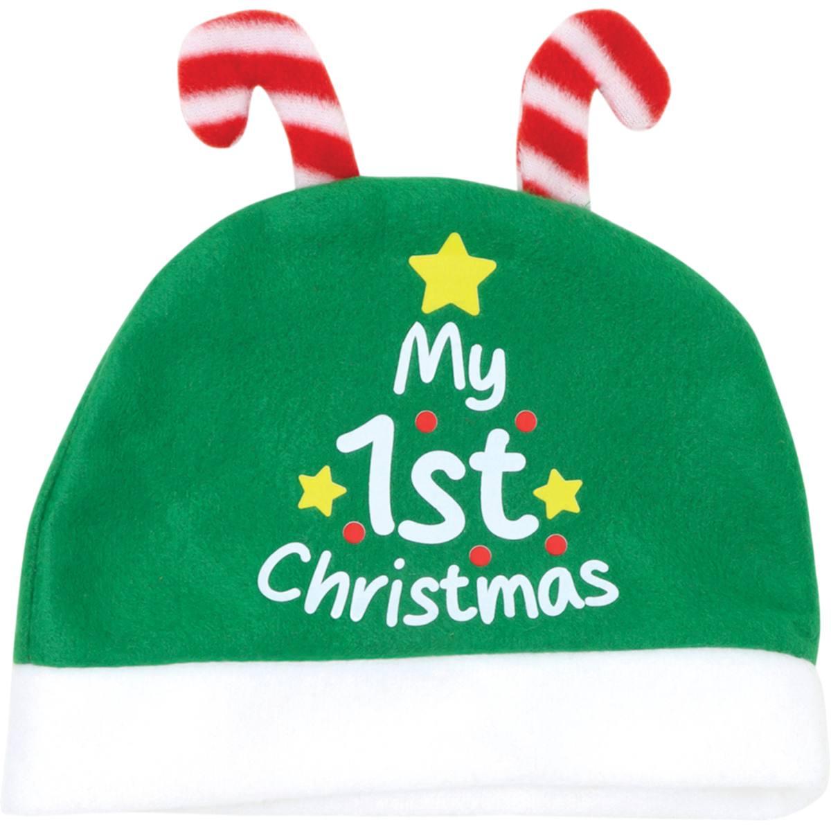 Cappello bavaglino natalizio in tessuto pan di zenzero