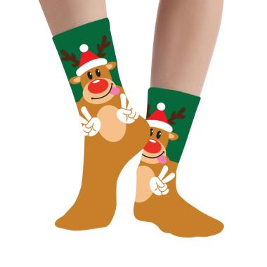 Calzini natale verdi renna