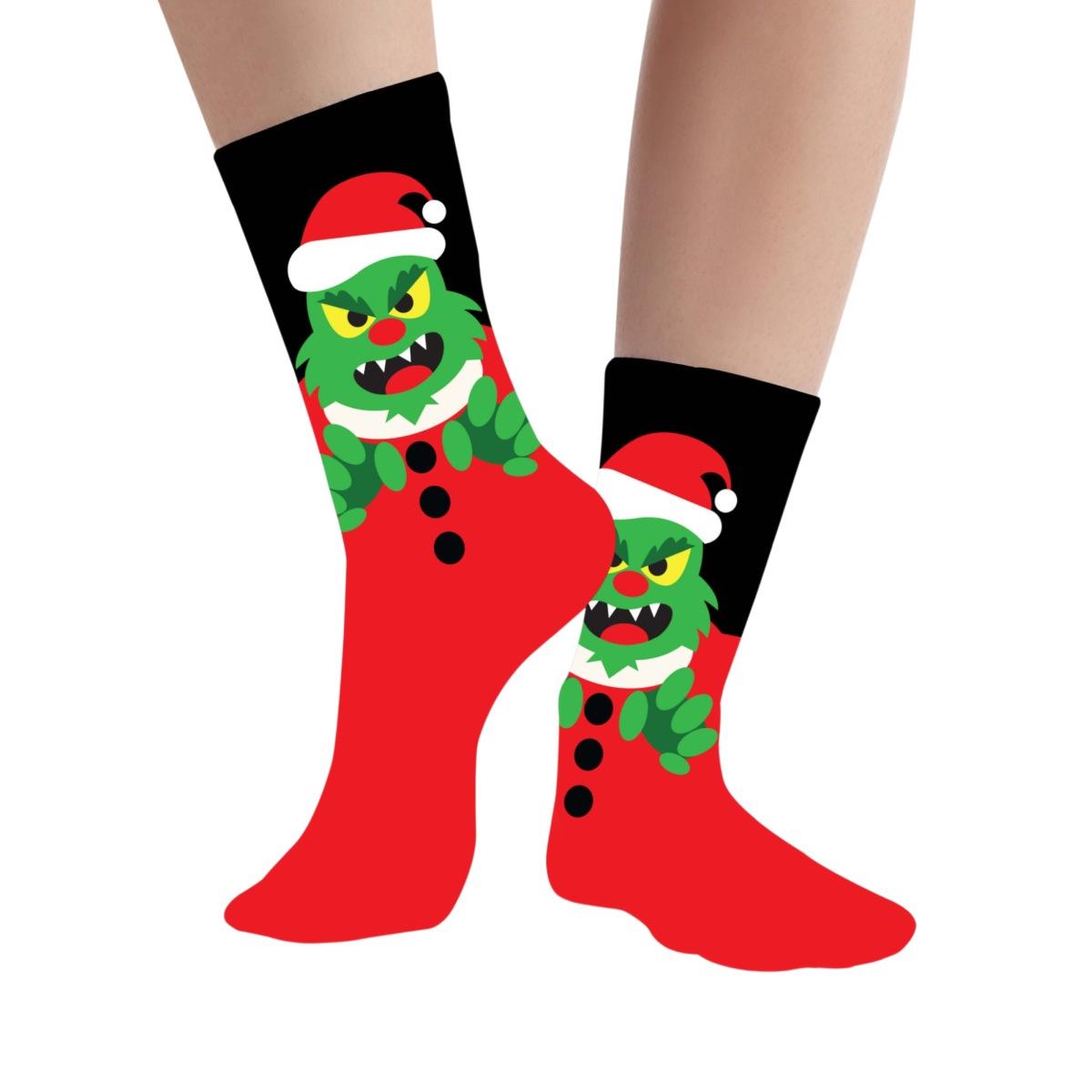 Calzini natale neri rossi grinch