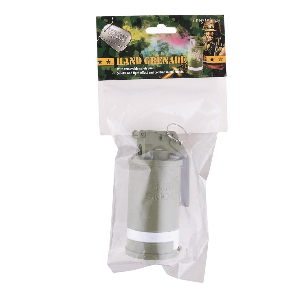 Granata a mano pvc luce fumo suono