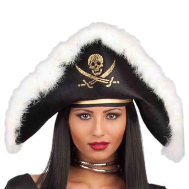 Cappello Tricorno Pirata Nero |Orlob