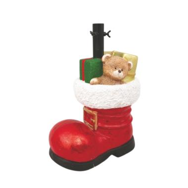 Base albero di Natale stivale rosso 35 x 45 cm