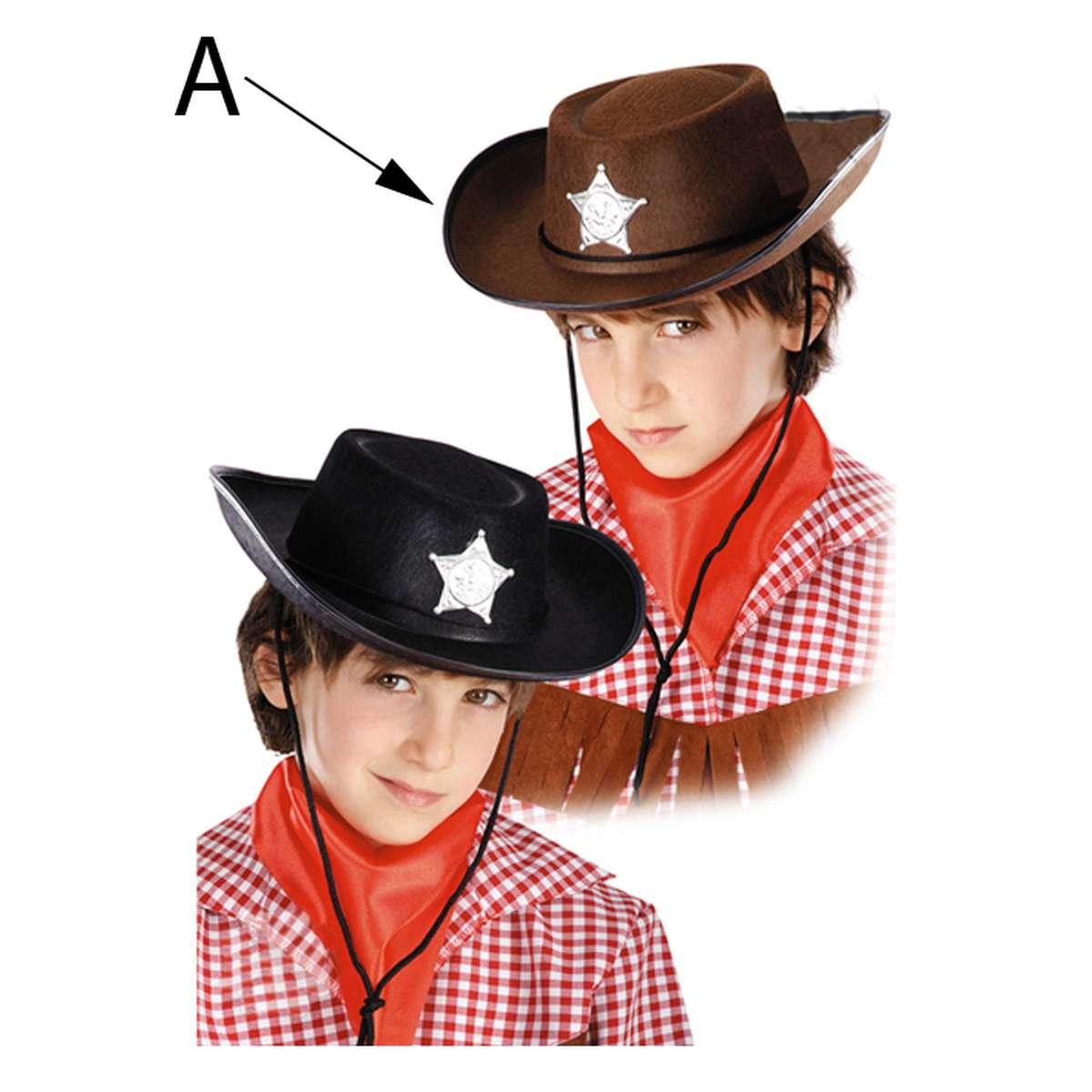 Cappello Cowboy Baby Feltro 2 Modelli |Carnival Toys