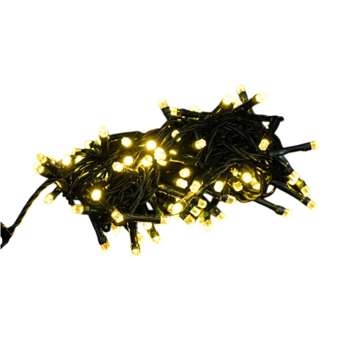 Luci di Natale esterno 180 LED bianco caldo giochi