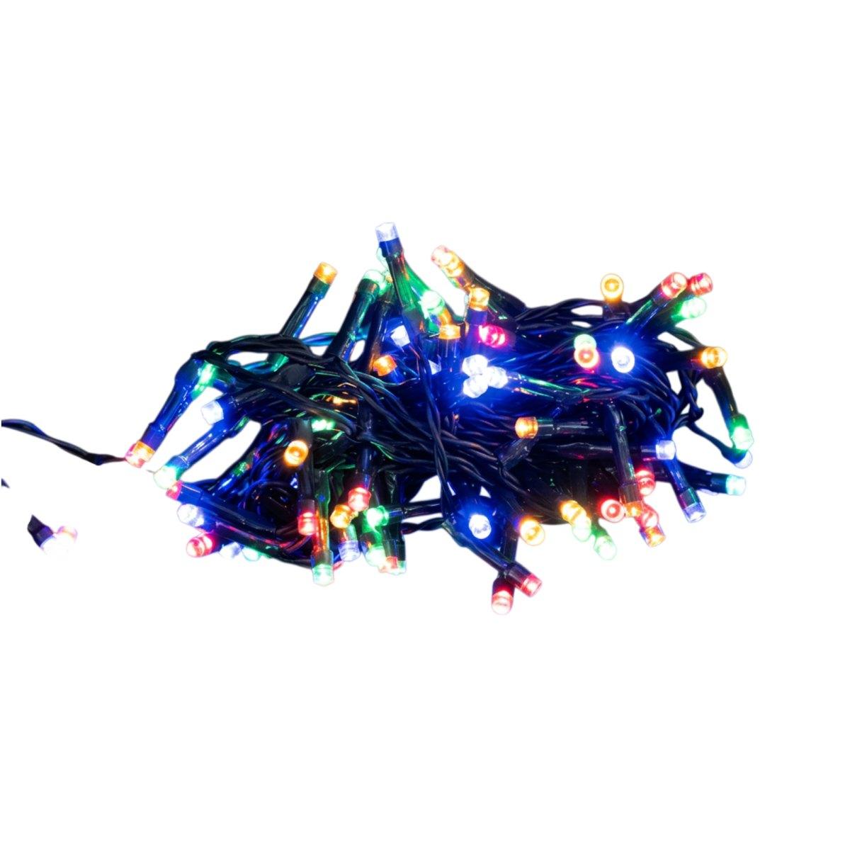 Luci di Natale esterno 100 LED multicolor giochi