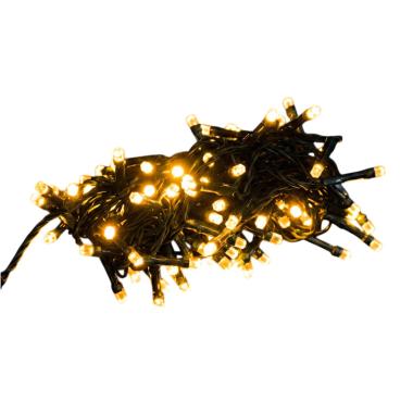 Luci di Natale esterno 100 LED bianco caldo giochi