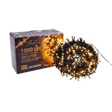 Luci di Natale esterno 1000 LED bianco caldo giochi luce
