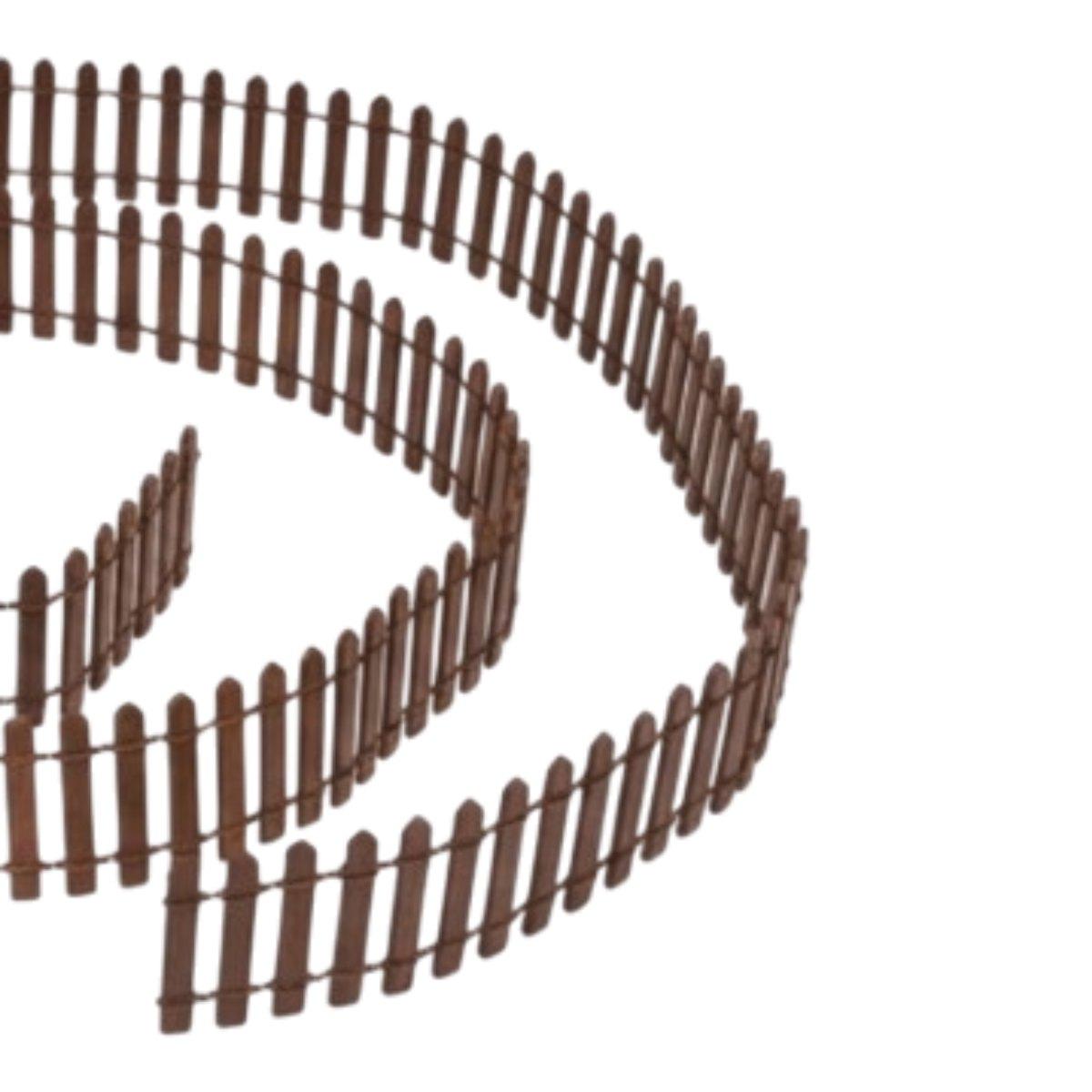 Staccionata Euronatale legno marrone 90 x 5 cm