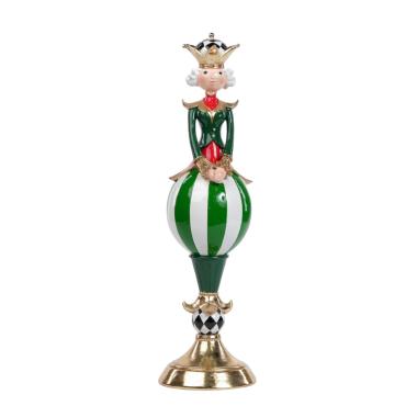 Decorazione natalizia obelisco regina 13 x 13 x 46 cm