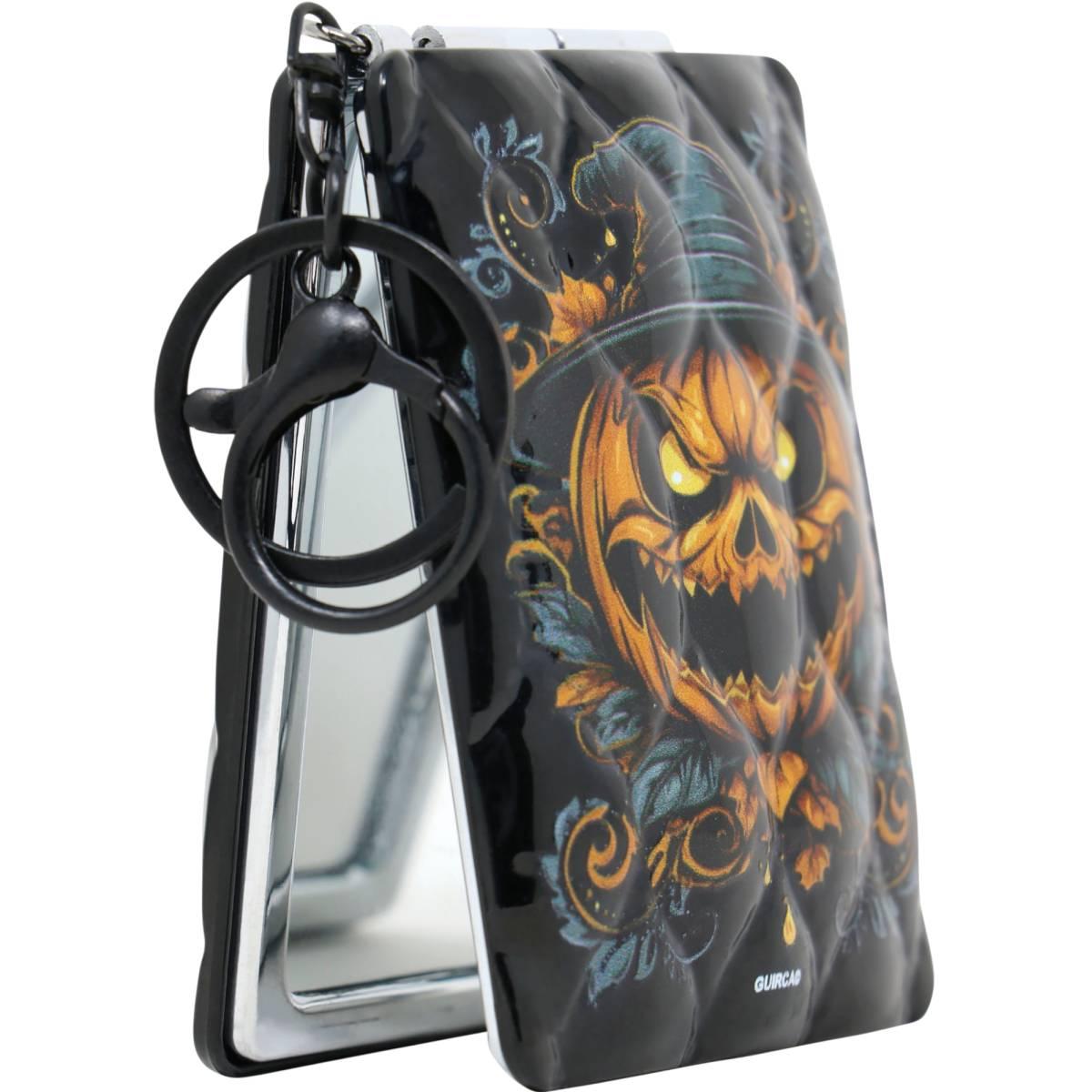 Portachiavi con specchio zucca halloween