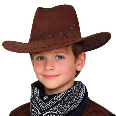 Cappello cowboy baby marrone