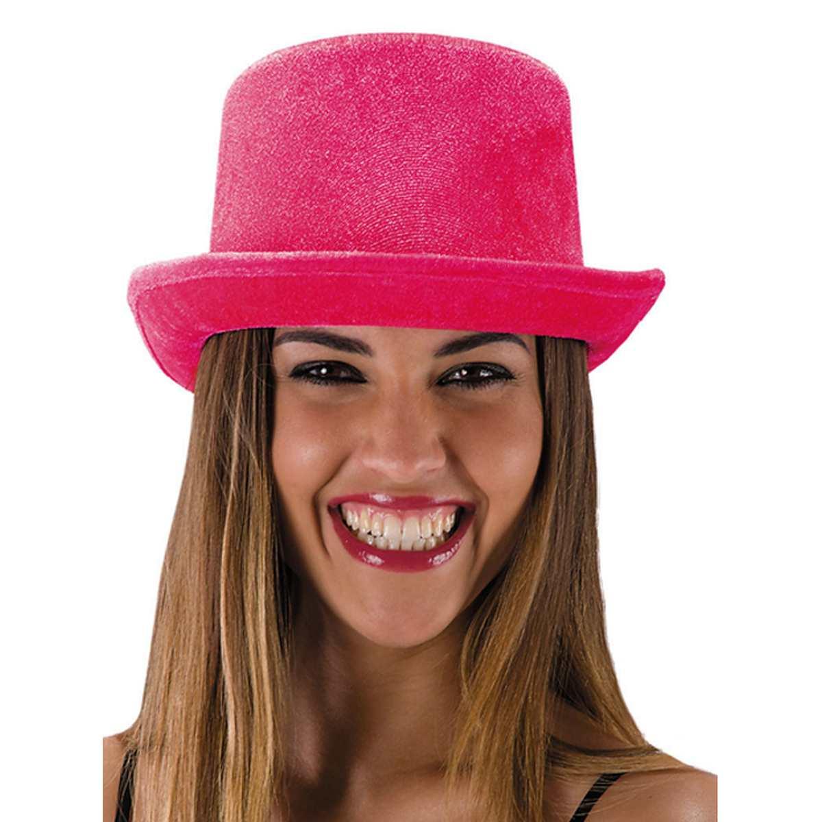Cappello Cilindro Fluo Fucsia |Carnival Toys
