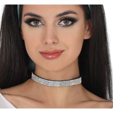 Collana girocollo strass