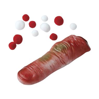 Dito insanguinato antistress schiacciabile