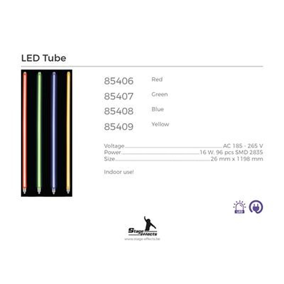 Luce a tubo LED di colore rosso