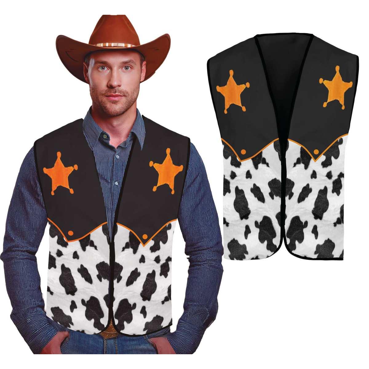 Costume gilet sceriffo uomo