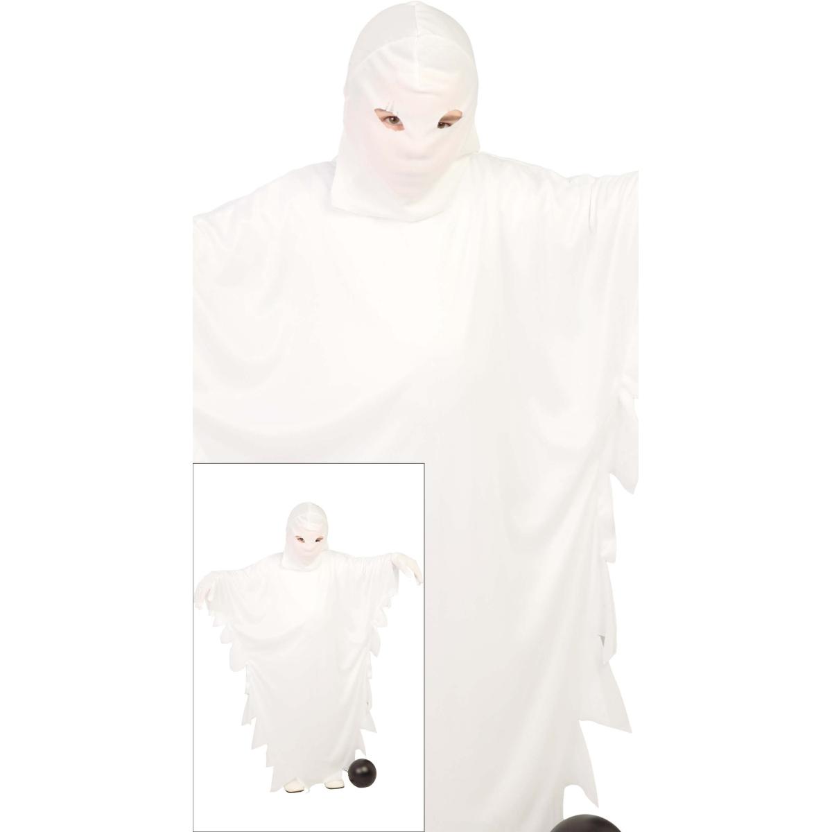 Costume fantasma bianco tunica cappuccio |Bambino