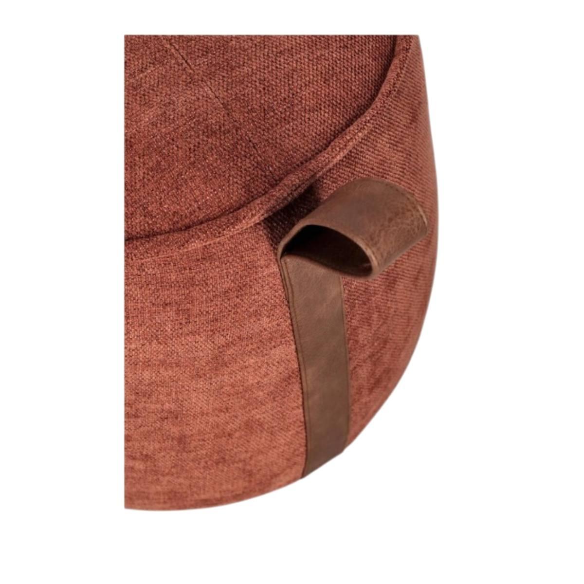 Pouf 50 x 41 cm Anila terracotta