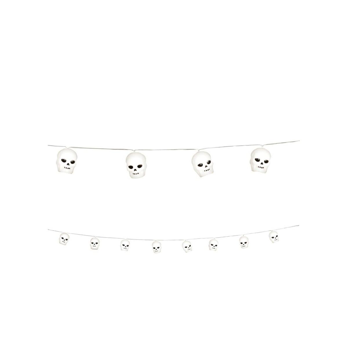 Festone halloween scheletri luminosi 220 cm