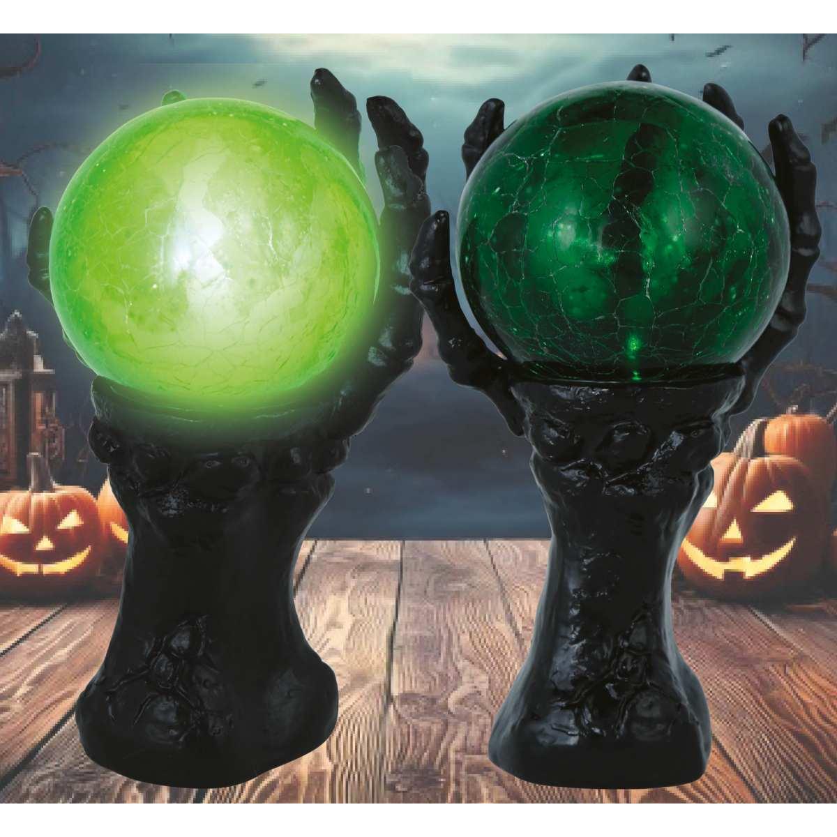 Sfera magica caleidoscopica mano luminosa 14 x 8 cm