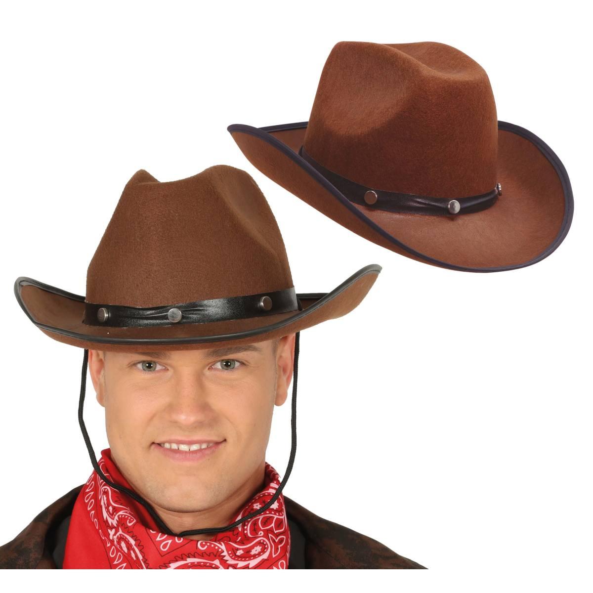 Cappello cowboy marrone