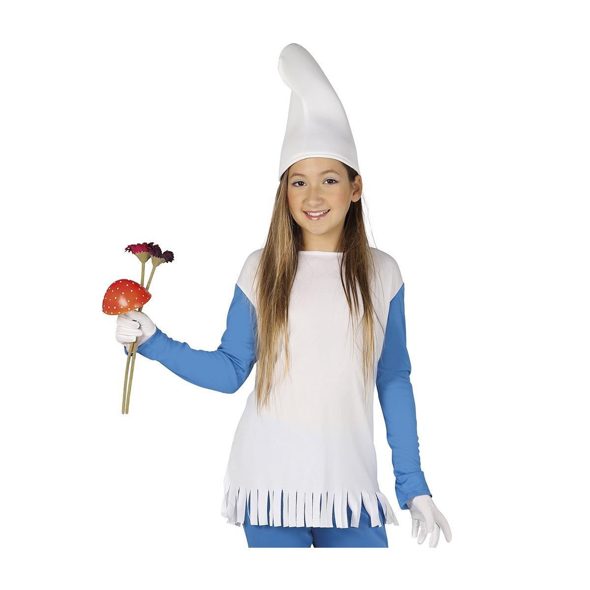 Costume nana puffo blu Bambina