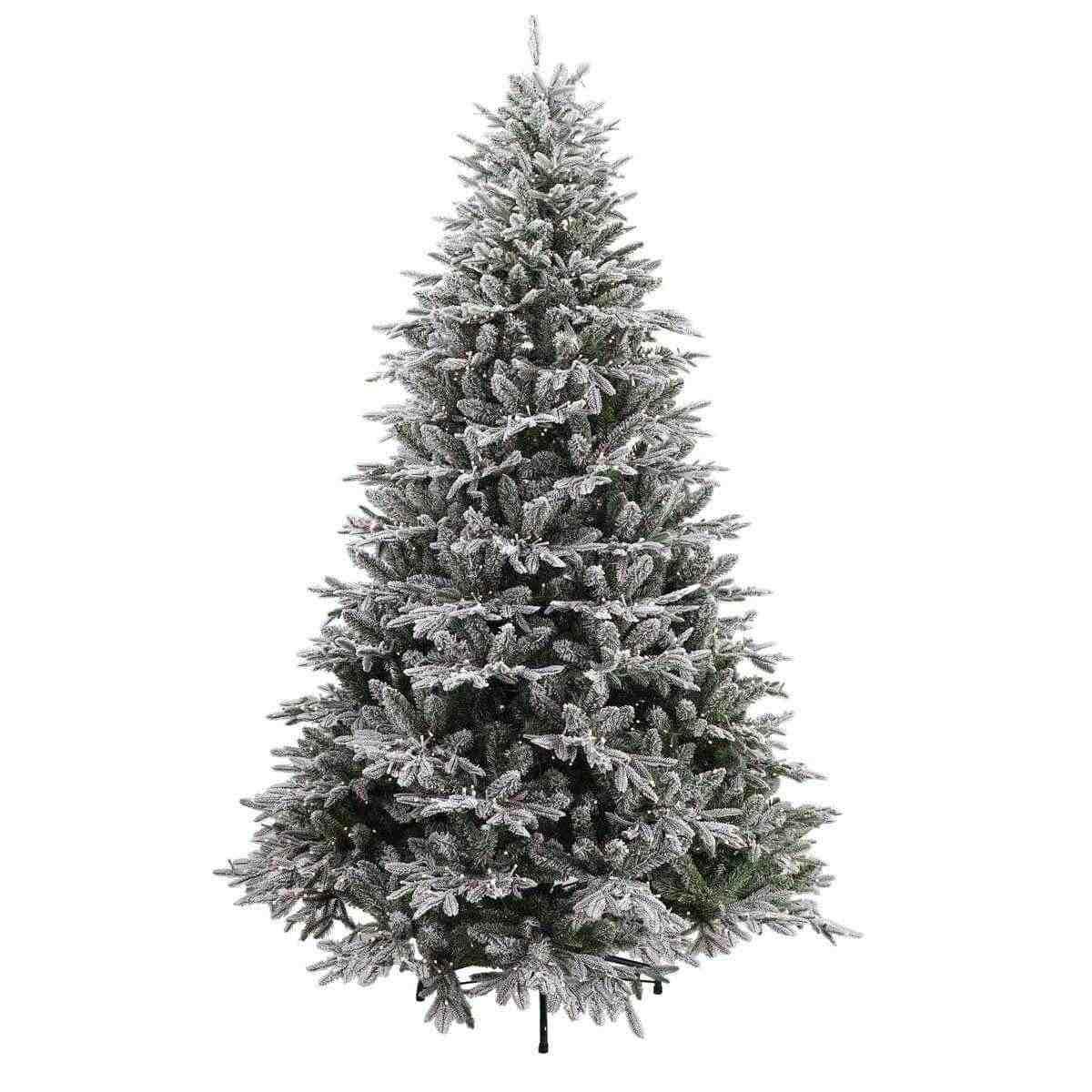 Albero 180 cm Natale verde karitè con luci LED